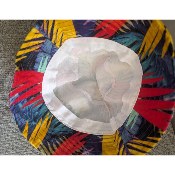 Bacardi Rum Branded Bucket Hat, Dark Tropical Palm Pattern - Picture 3 of 3